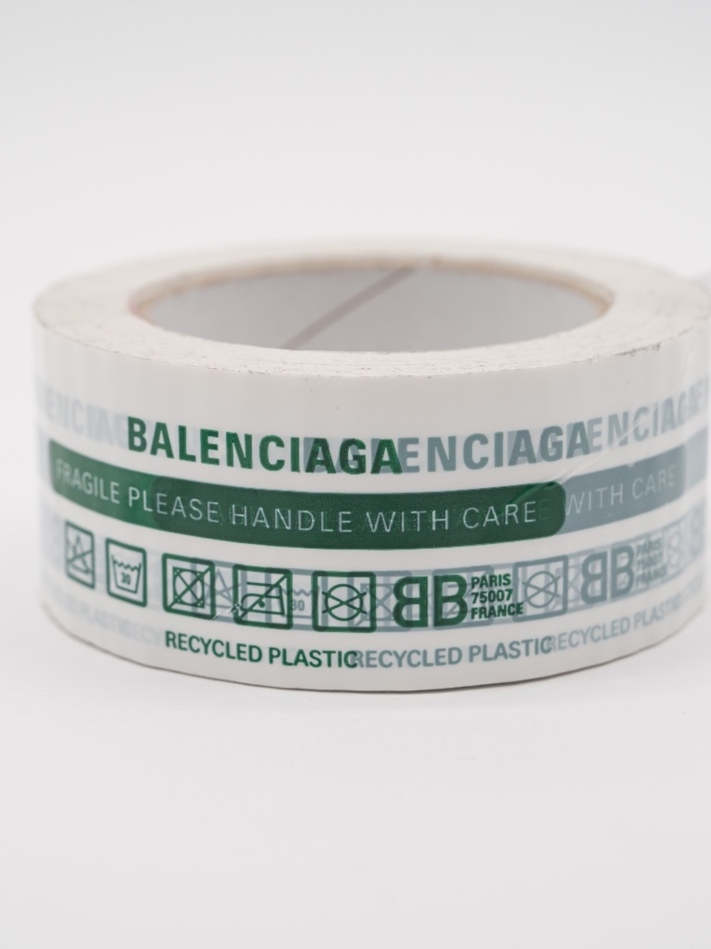 Balenciaga Duct Tape Bracelet Fragile Please Handle with Care Recycled Plastic